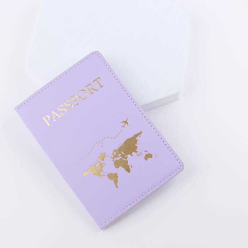 إكسسوارات السفر زوجين خط غطاء جواز سفر موضة جديدة السفر البنك بطاقة حقيبة مستندات حامل جلد PU عشاق حامل جواز سفر