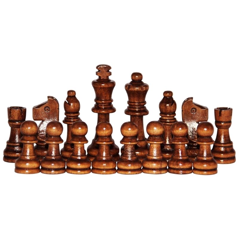 32 قطعة 2.2 بوصة الملك أرقام لعبة الشطرنج بيادق تمثال قطع استبدال مجموعة