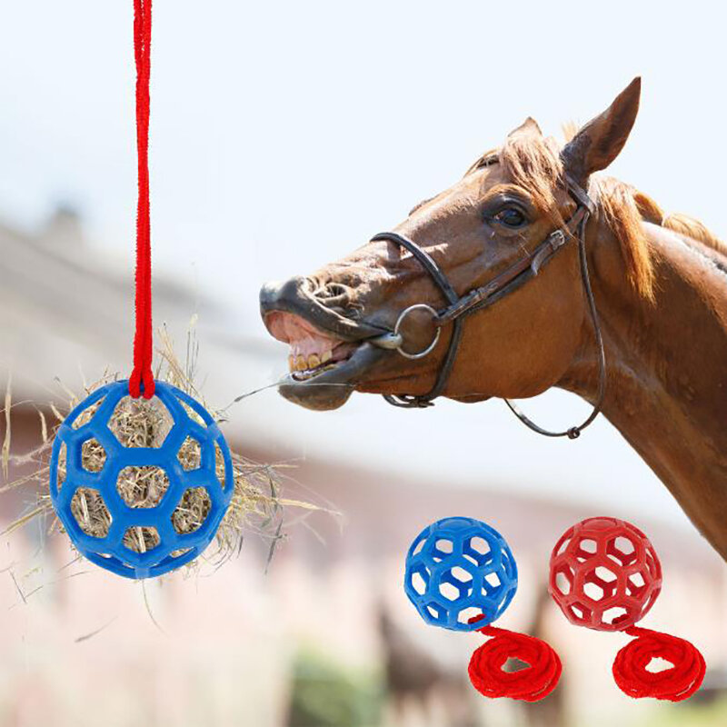 1 قطعة الحصان الماعز الأغنام تخفيف الإجهاد الحصان علاج الكرة الحصان علاج الكرة القش المغذية لعبة الكرة معلقة تغذية لعبة ل الحصان