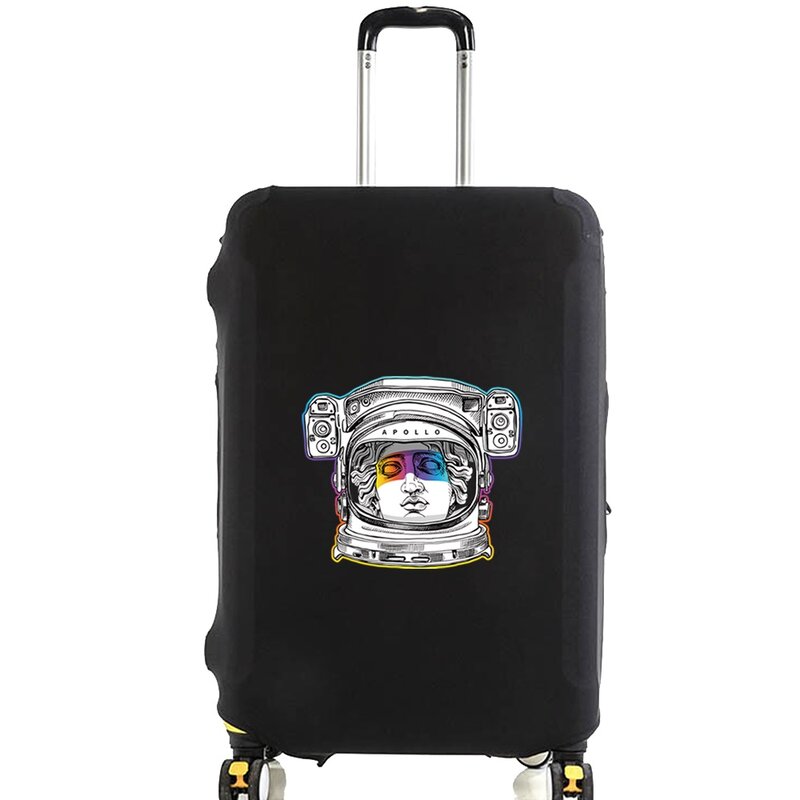 حافظة لحقيبة السفر رائد الفضاء سلسلة نمط مطاطا حقيبة أمتعة غطاء غبار ل 18-32 بوصة حقيبة إكسسوارات السفر