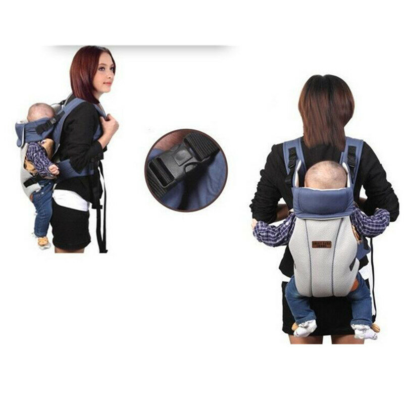 شيالة بيبي حمالة مريحة تسمح بالتنفس لحمل الطفل من الأمام حقيبة ظهر للأطفال من الكنغر مقعد على الظهر للاعوجاج في الورك