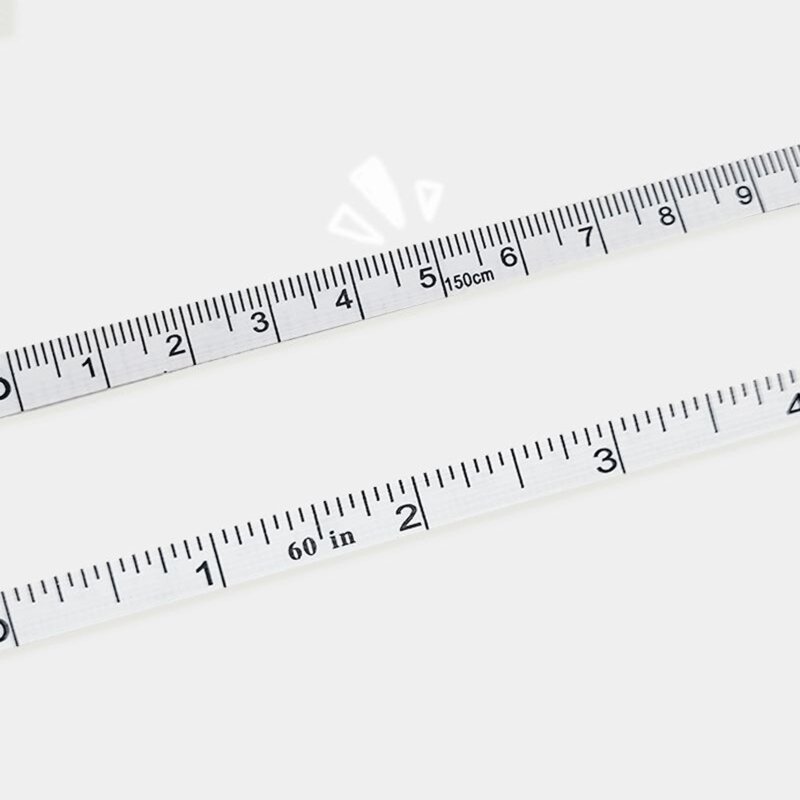شريط قياس ناعم مزدوج النطاق شريط قياس الجسم قابل للسحب لخياطة الخياطة DIY الحرف اليدوية القماش الخصر الجسم دروبشيب