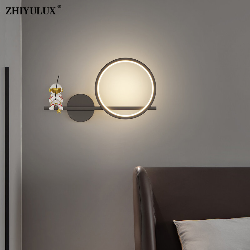 الإبداعية بسيطة الذهب الأبيض جديد الحديثة وحدة إضاءة LED جداريّة أضواء غرفة المعيشة دراسة غرفة نوم السرير الممر قاعة مصابيح إضاءة داخلية