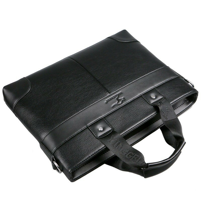 حقيبة رجال الأعمال عادية سعة كبيرة الكتف رسول حقيبة جلد رجل حقيبة يد مكتب حقيبة كمبيوتر محمول