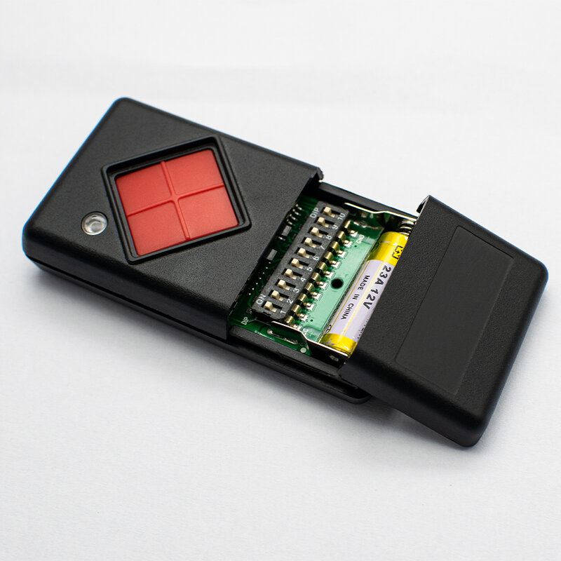 DICKERT-جهاز تحكم عن بعد للمرآب ، 40 ميهيرتز ، زر أحمر ، مفتاح واحد ، جهاز إرسال يدوي ، متوافق مع
