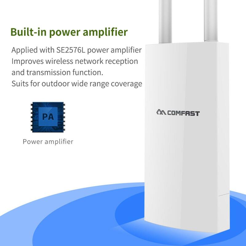 كومفاست-جهاز توجيه واي فاي مقاوم للماء في الهواء الطلق ، موسع المدى ، ثنائي النطاق ، 2.4GHz ، 5.8GHz ، V2 ، CF-EW72