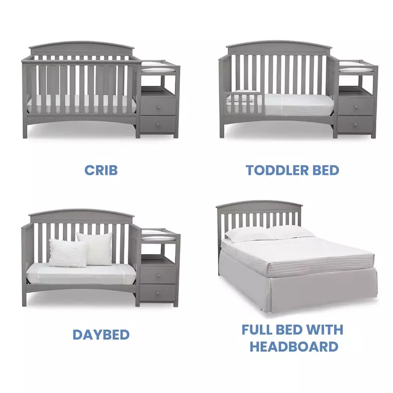سرير أطفال قابل للتحويل وإطار سرير مغير