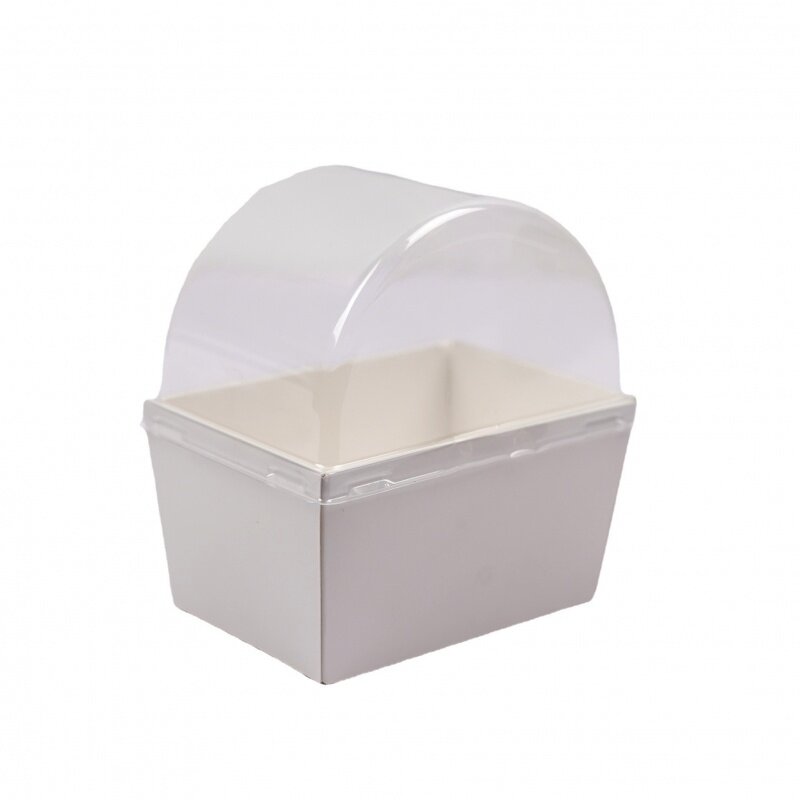 صندوق شطائر بغطاء ، مناسب لتغليف الطعام والمخابز والحلوى ، منتج مخصص