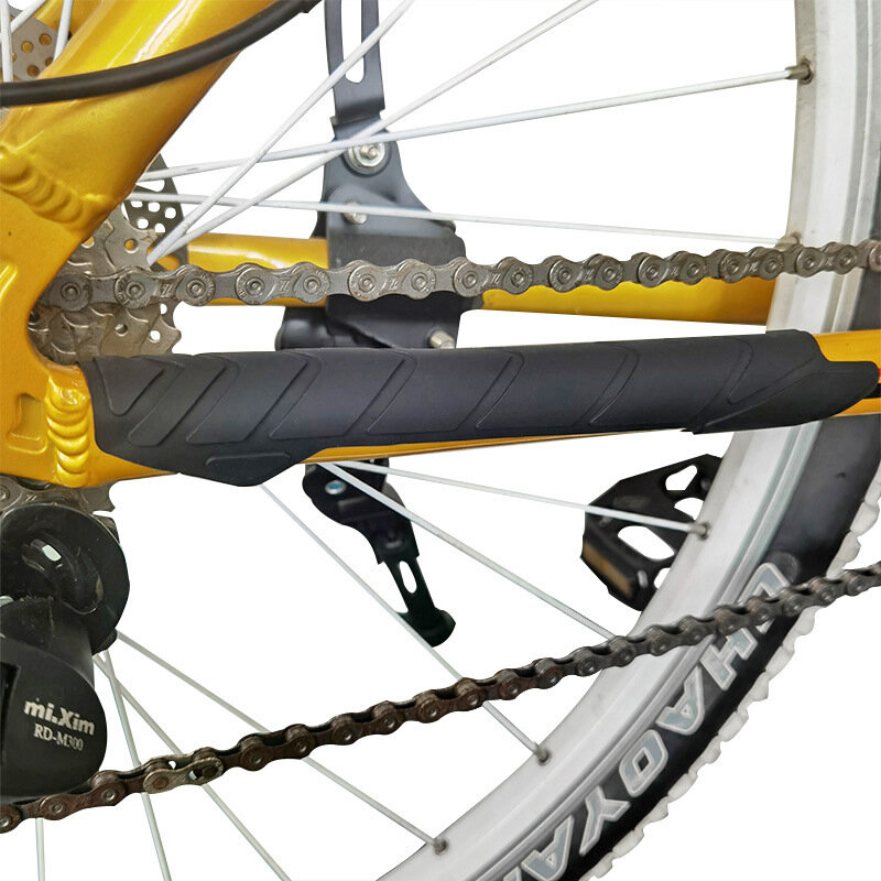 سيليكون دراجة سلسلة حامي دراجة الإطار Chainstay وسادة مقاومة للخدش الطريق دراجة سلسلة الحرس غطاء دراجة اكسسوارات