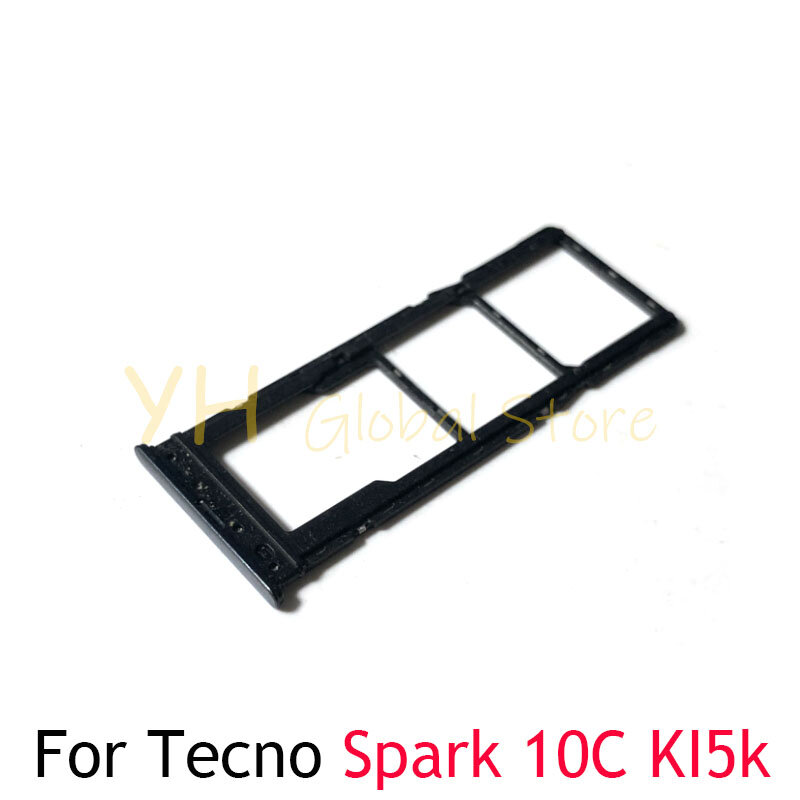 حامل صينية فتحة بطاقة Sim ، قطع غيار بطاقة ، Tecno Spark 10C KI5K KI5m KI5