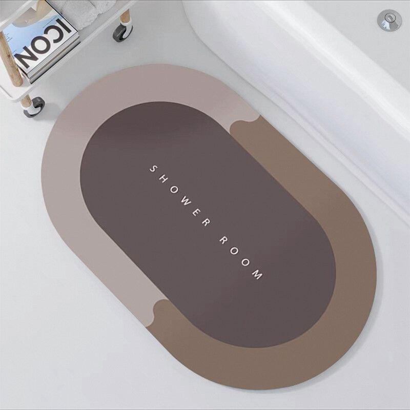 حمام حصيرة ماصة تخصيص الحديثة بسيطة عدم الانزلاق دياتوم الطين التجفيف السريع عالية الجودة المنزل النفط برهان المطبخ حمام حصيرة