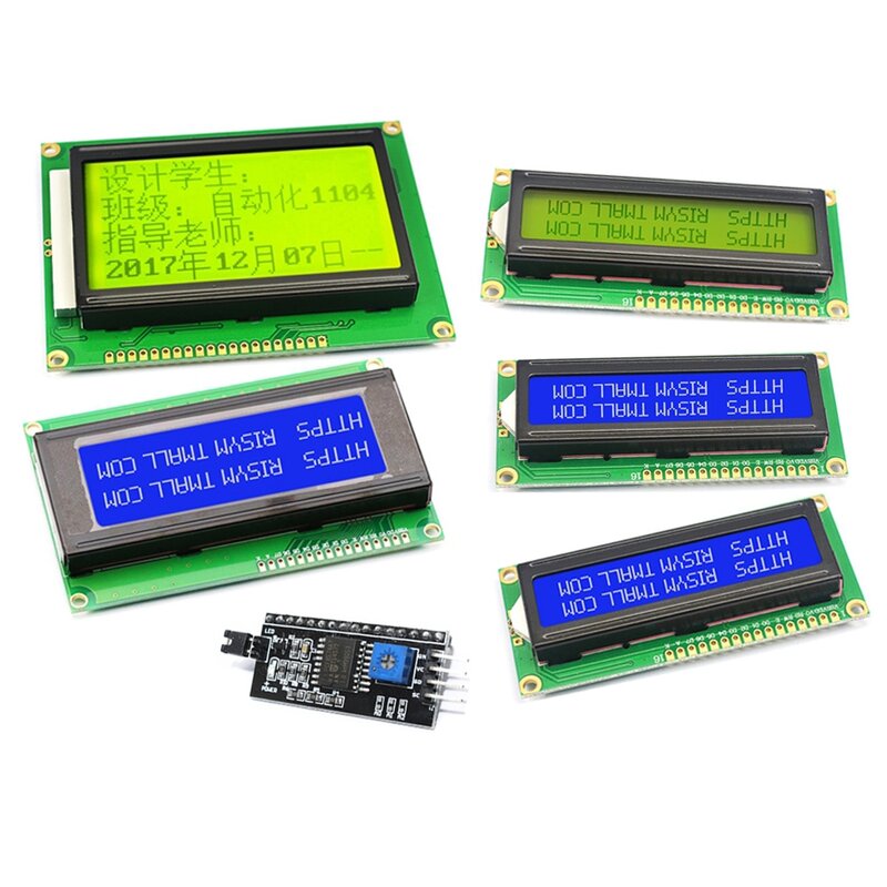وحدة LCD 16x2 IIC/I2C شاشة الكريستال السائل شاشة لاردوينو ، 1602A 2004A حرف lcd الأزرق شاشة خضراء blacklight 5 فولت ل MEGA2560