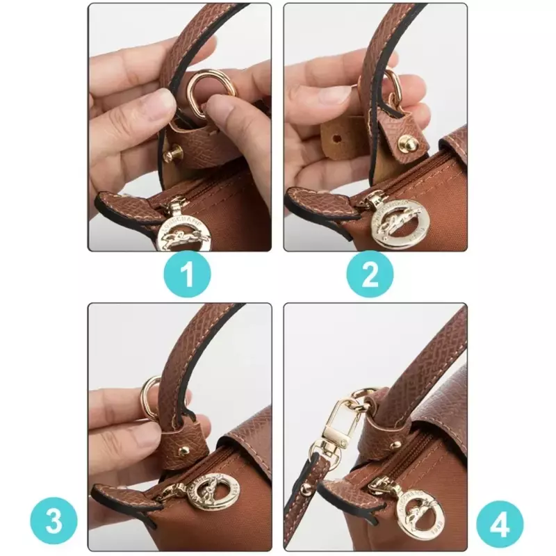 حقيبة حزام ل Longchamp حقيبة صغيرة مجانية اللكم تعديل التحول اكسسوارات مجموعة ل حقيبة صغيرة الكتف Crossbody حزام