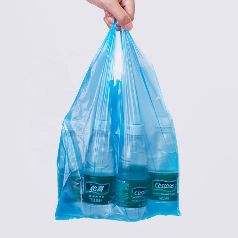 أكياس بلاستيكية ساخنة ، تغليف منزلي لأعمال التلوث ، مجموعة منتجات للتسوق ، كيس تي شيرت بلاستيكي ، منتج مخصص