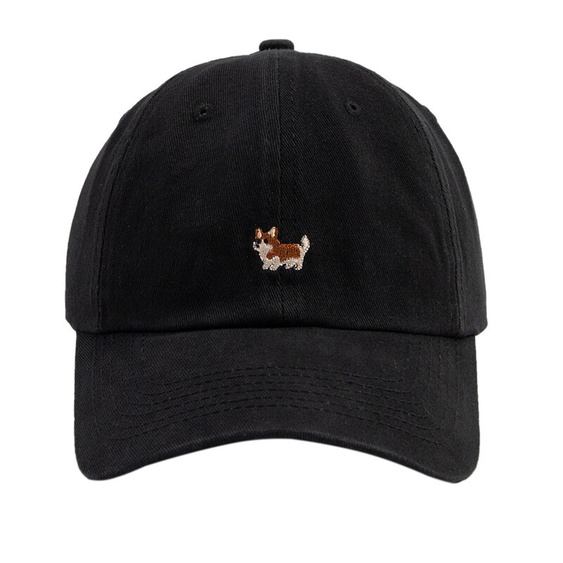 قبعة الذكور الربيع والخريف الكورية لطيف الكلب كيجي المطرزة بطة اللسان قبعة زوجين عادية تنوعا ظلة قبعة بيسبول الإناث