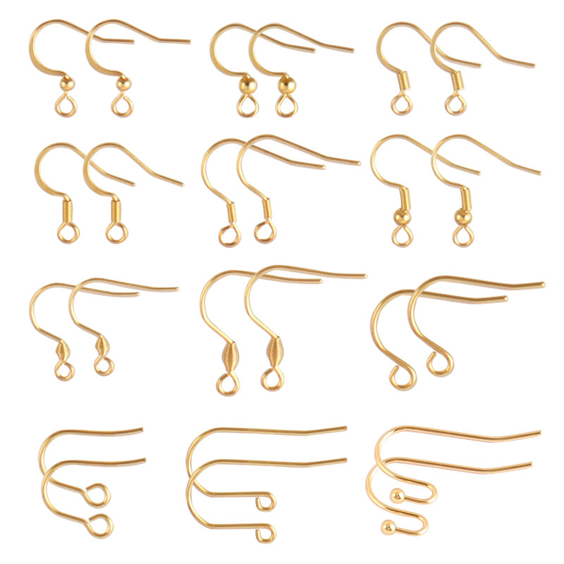 50 قطعة 316 الفولاذ المقاوم للصدأ القرط السنانير الأقراط الفرنسية Earring بها بنفسك القرط المشبك النتائج لوازم لصنع المجوهرات أجزاء بالجملة