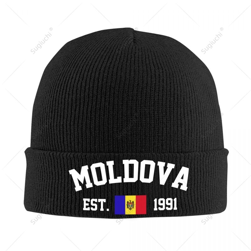 قبعة صغيرة محبوكة للجنسين ، قبعة قبعة ، قبعة دافئة للرجال ، النساء ، الأولاد ، روسيا ، EST.1991 ، الشتاء ، الخريف