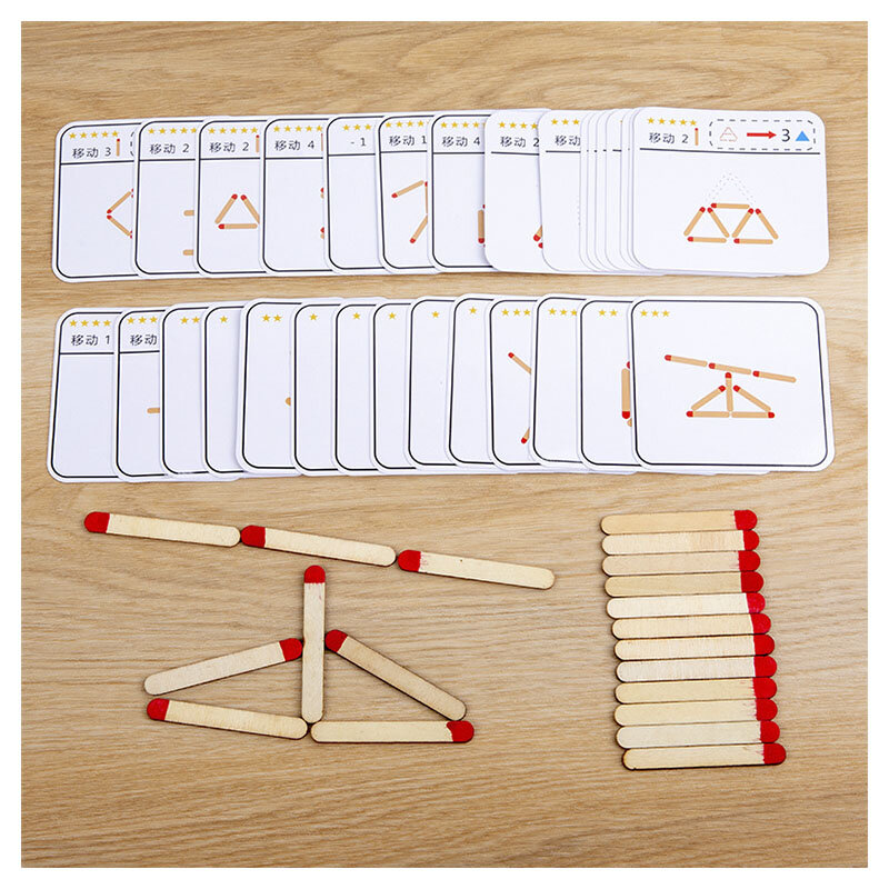 مونتيسوري مباريات الألغاز لعبة ألعاب خشبية DIY بها بنفسك الرياضيات الهندسة مجلس لعبة المنطق التفكير مباراة التدريب ألعاب تعليمية للأطفال