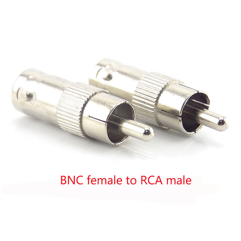 2/5/10 قطعة BNC أنثى موصل إلى أنثى BNC ذكر إلى ذكر RCA أنثى BNC أنثى إلى RCA ذكر محول التوصيل لنظام CCTV كاميرا