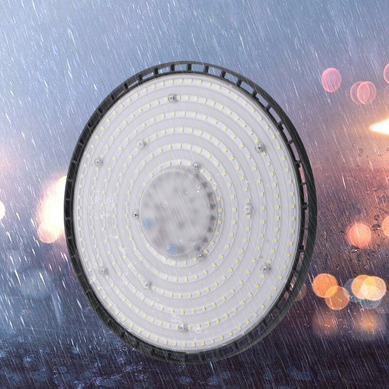 السوبر مشرق UFO LED أضواء خليج عالية ، مقاوم للماء ، التجارية ، السوق الصناعية ، مستودع ، المرآب ، ورشة عمل ، 200 واط ، التيار المتناوب 220 فولت