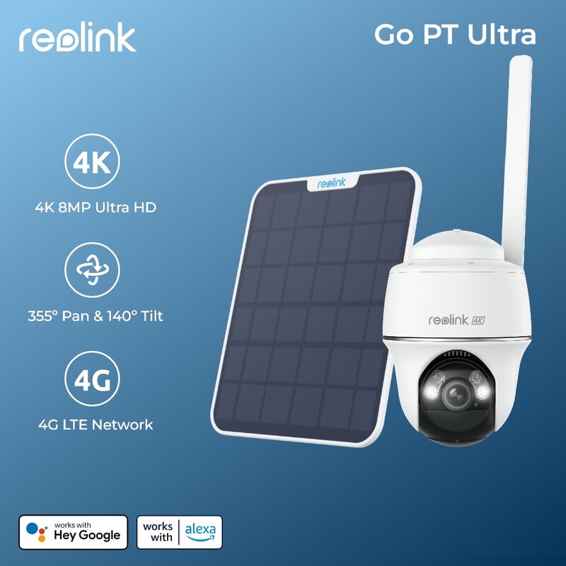 كاميرا IP أمنية خارجية من Reolink ، كاميرا لاسلكية خلوية ، كشف ذكي ، بطارية تعمل بالطاقة ، تعمل بالطاقة الشمسية ، 3G ، 4G LTE ، 4K ، 8 ميجابكسل ، 5 ميجابكسل
