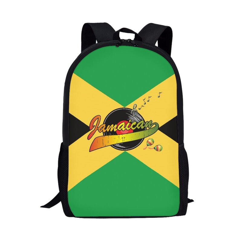 حقيبة مدرسية تحمل العلم الجامايكي للأطفال ، حقيبة ظهر مطبوعة ، حقيبة كتف ، سعة كبيرة ، حقيبة مدرسية للأولاد والبنات ، حقائب عصرية