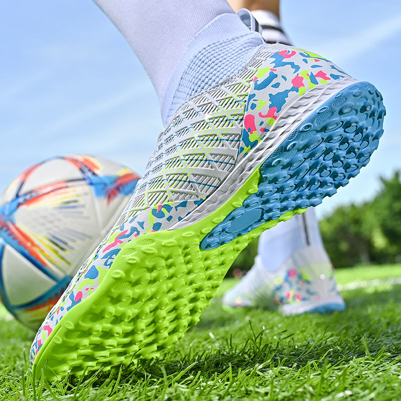 DR.EAGLE-أحذية رياضية داخلية لكرة القدم للرجال والأطفال ، أحذية كرة قدم احترافية ، أحذية عالية ، مرابط غير قابلة للانزلاق ، جمعية الأطفال