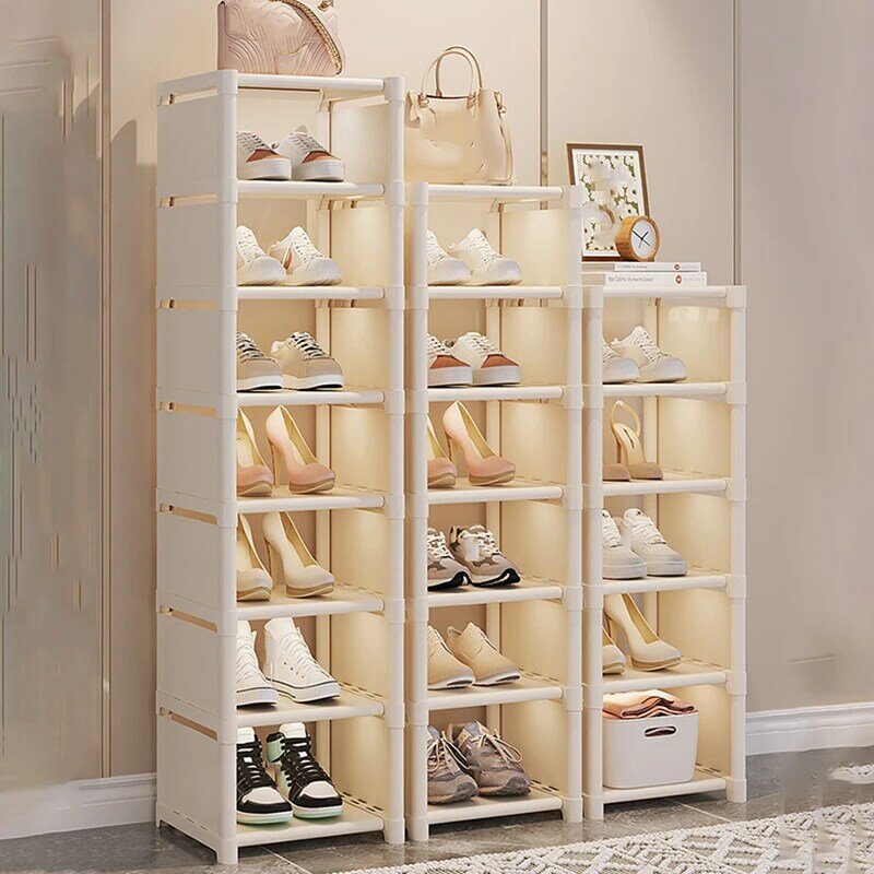 رف الأحذية الزاوية الجدار قابل للتعديل ، رف توفير مساحة ، خزانة متعددة الطبقات ، باب الدخول ، رفوف تخزين الأحذية