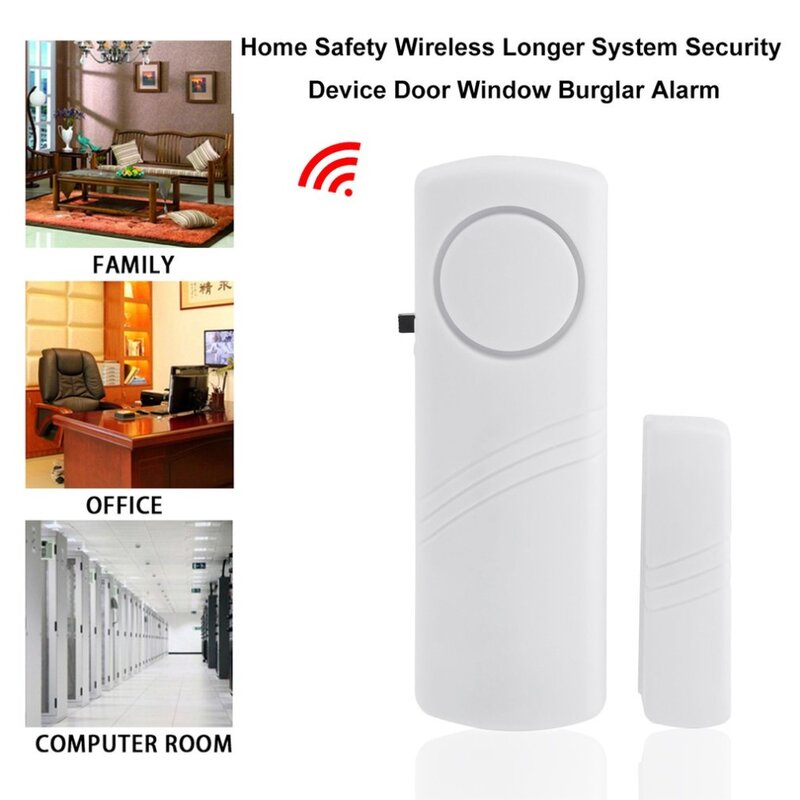 جهاز إنذار لاسلكي ضد السرقة مع مستشعر مغناطيسي ، سلامة منزلية ، نظام أطول ، جهاز أمان للأبواب والنوافذ