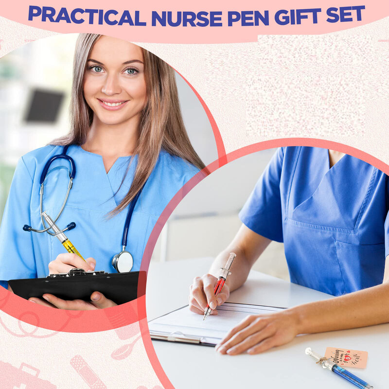 أقلام حقنة قابلة للسحب ، جديدة ، جديدة ، متعددة الألوان ، طبية ، حبر جاف ، هدايا للممرضات ، التمريض ، الطالب ، 40 *