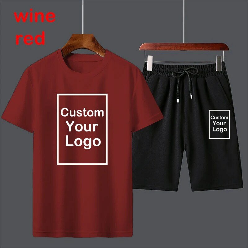 New Mens Summer Round Neck T Shirt ,Five-point Shorts,T-Shirt & Shorts Suit