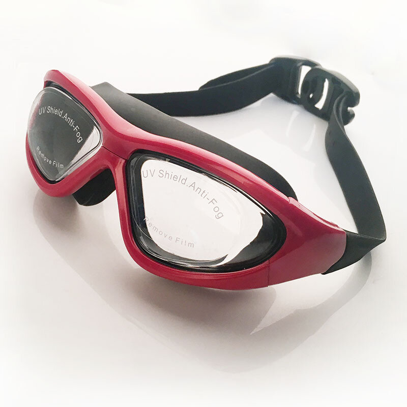 2022 الكبار نظارات الوقاية للسباحة إطار كبير HD مكافحة الضباب بالكهرباء السباحة نظارات صندوق كبير العدسات السباحة تجهيز بالجملة