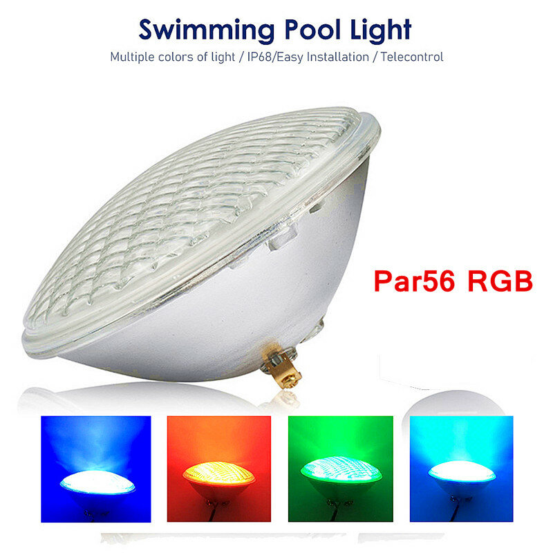 أضواء المناظر الطبيعية تحت الماء ، RGB ، مصباح حمام السباحة ، لمبة النافورة ، IP68 للماء ، AC 12V ، AC 24V ، 15W ، 18W ، 24W ، Par56