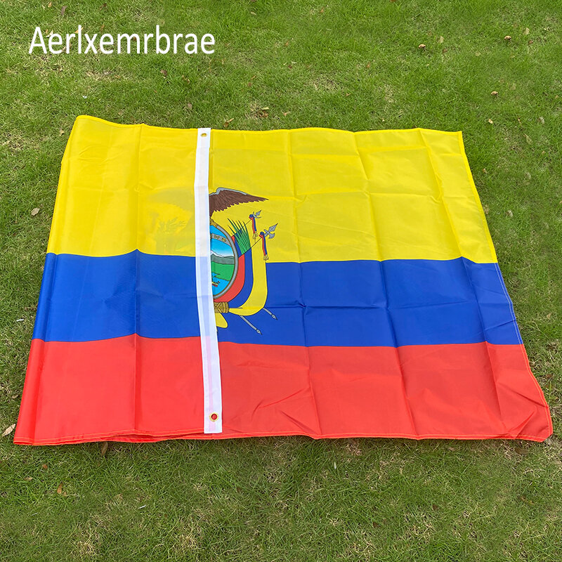 شحن مجاني aerlxemrbrae العلم 90*150 سنتيمتر الإكوادور العلم البوليستر العلم 5*3 قدم 150*90 سم جودة عالية