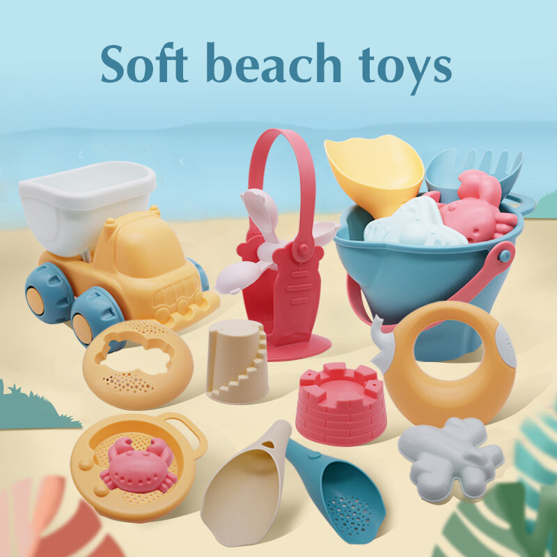 ألعاب للشاطئ للأطفال 5-17 قطعة طفل لعبة الشاطئ لعب الأطفال مجموعة رمل مجموعة الصيف لعب للشاطئ لعب الرمال ألعاب بالماء عربة اللعب