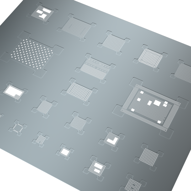 ثلاثية الأبعاد بغا Stencil آيفون ، لحام الكرة القصدير ، A11 ، A12 ، A13 ، A14 ، A15 ، 8P ، X ، XR ، XS ، 11 ، 11Pro ، 12 ، 12Pro ، 13 ، 13Pro ، كحد أقصى ، صغير ، IC مصنع لحام صافي