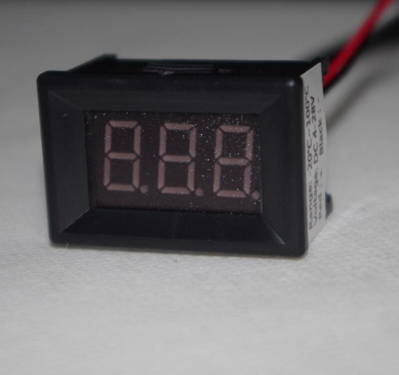 Taidacent DS18b20 عرض درجة الحرارة ميزان الحرارة الرقمي عرض DS18B20 استشعار درجة الحرارة 0.36 بوصة Led أحمر/أخضر/أزرق