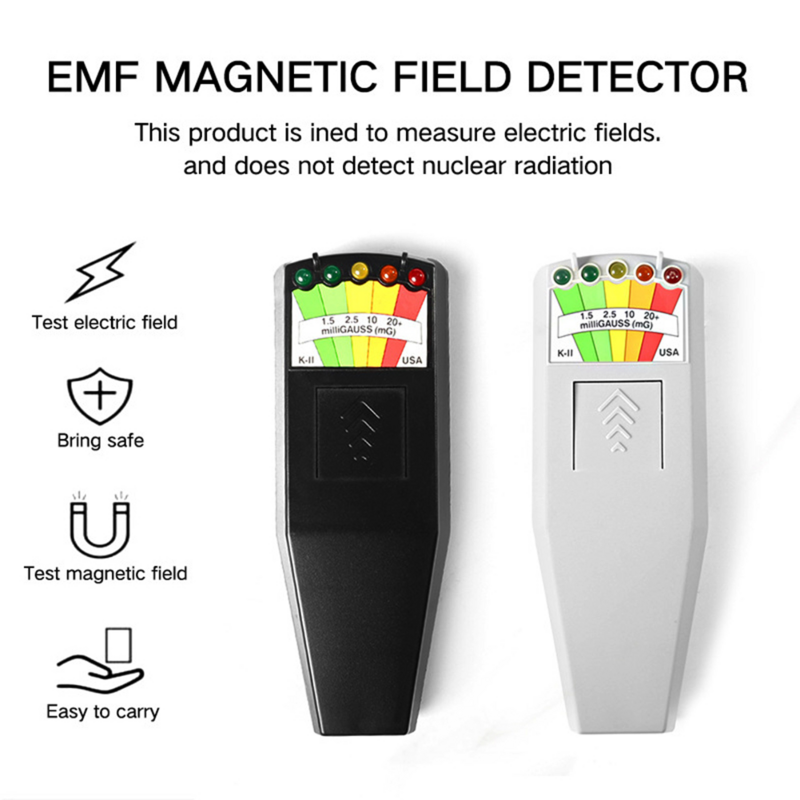 محمول EMF غاوس متر ، K2 المجال الكهرومغناطيسي الكاشف ، شبح الصيد ، 5 LED ، اختبار