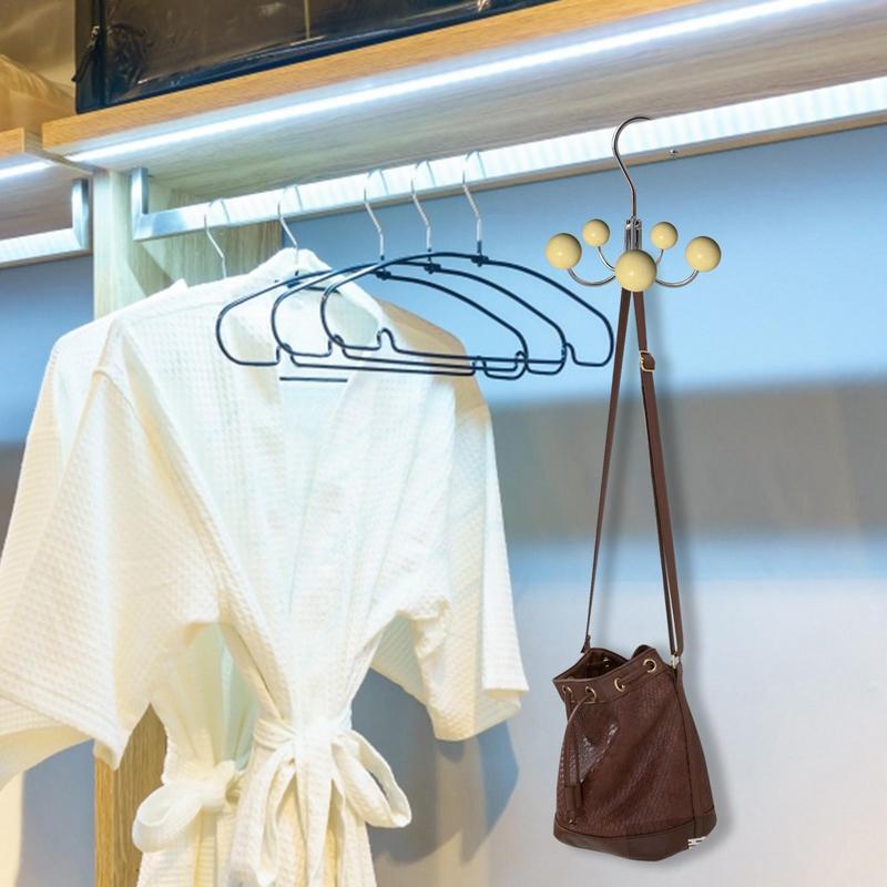 شماعات الملابس 360 درجة الدورية خزانة دوامة الملابس التعادل الرف مع الدورية هوك حزام شماعات الزخرفية للعلاقات والأوشحة