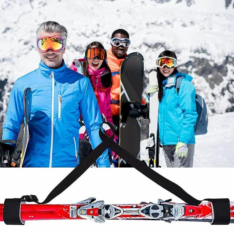 أشرطة تزلج نايلون قابلة للتعديل ، حزام حامل للتزلج ، محمول ، مقاوم للاهتراء