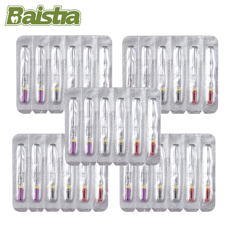 بيسترا-أداة لدوات الأسنان من الفولاذ المقاوم للصدأ ، استخدام يدوي ، ملفات C ، قناة جذور إندو ، 25 ، #6 ، #8 ، #10 ، 5 صندوق