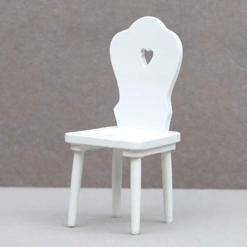 1 قطعة 1:12 دمية مصغرة الحب كرسي نموذج البراز كرسي الظهر الأثاث ديكور لعبة بيت الدمية الملحقات