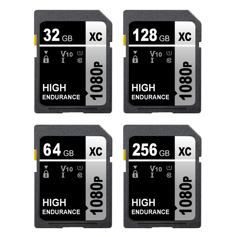 عرض ساخن على بطاقة الذاكرة الرقمية المؤمنة 32GB 16GB 8GB 128gb SD بطاقة 64GB SD V10 XC بطاقة فلاش لكاميرا الفيديو الرقمية DV