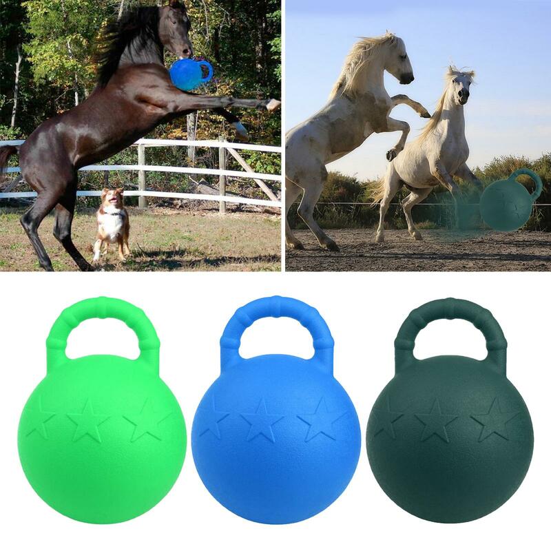 كرات كذاب المطاط مع مقبض ، الحصان الكلب تلعب لعبة الكرة ، لعبة اللعب الخيول ، 25 سنتيمتر