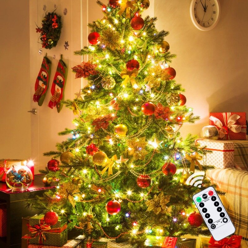 أضواء سلسلة LED مقاوم للماء لعيد الميلاد ، أسلاك الفضة والنحاس ، USB ، عطلة الإضاءة ، الجنية عيد الميلاد ، ديكور حفلات الزفاف ، 10 متر ، 20 متر