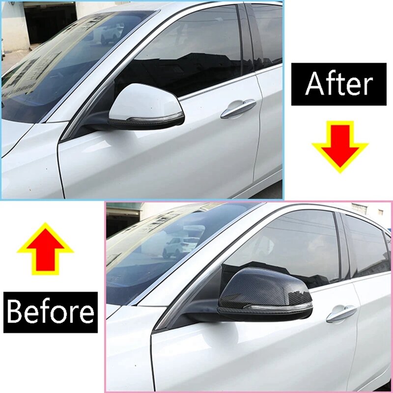 غطاء غطاء مرآة الرؤية الخلفية لجانب السيارة ، ملحقات قشرة تشذيب ، بي دبليو 1 ، 2 سلسلة ، F45 ، F46 ، X1 ، F48 ،-! ، ABS