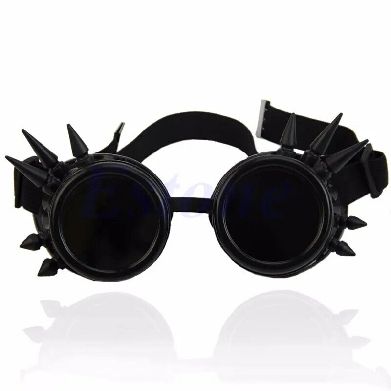 نظارات شمسية على الطراز الفيكتوري القوطي ، بانك ، برشام تأثيري ، Steampunk ، لحام الشرير
