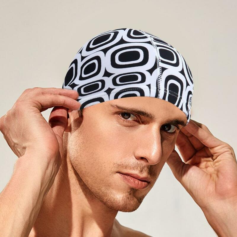 مفيدة البوليستر مرونة عالية للجنسين حماية الأذن قبعة السباحة للرجال السباحة قبعة السباحة قبعة رياضية