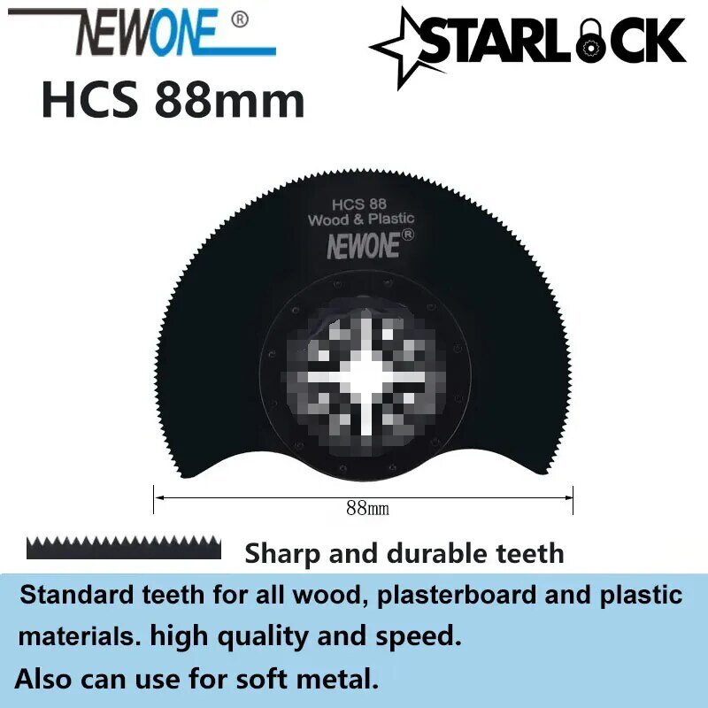 NEWONE متوافق ل Starlock HCS10mm/20 مللي متر/32 مللي متر/45 مللي متر/65 مللي متر شفرات المنشار شبه دائرة الرملي padOscillating أدوات متعددة