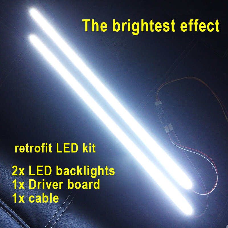 LED الخلفية مصابيح تحديث عدة قابل للتعديل مصباح ليد ل 15-24 بوصة شاشات كريستال بلورية العالمي تسليط الضوء Dimable